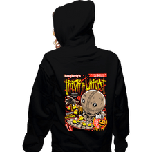 Load image into Gallery viewer, Secret_Shirts Zippered Hoodies, Unisex / Small / Black Trick R Wheat!
