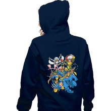 Load image into Gallery viewer, Shirts Zippered Hoodies, Unisex / Small / Navy 90s Mutants
