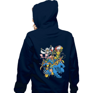 Shirts Zippered Hoodies, Unisex / Small / Navy 90s Mutants