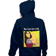 Load image into Gallery viewer, Secret_Shirts Zippered Hoodies, Unisex / Small / Navy We Can Do It All!
