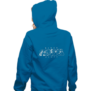 Shirts Zippered Hoodies, Unisex / Small / Royal Blue Metroid 1986