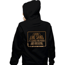 Load image into Gallery viewer, Secret_Shirts Zippered Hoodies, Unisex / Small / Black Bad Sand Feels
