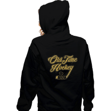 Load image into Gallery viewer, Shirts Zippered Hoodies, Unisex / Small / Black Old Time Hockey
