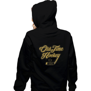 Shirts Zippered Hoodies, Unisex / Small / Black Old Time Hockey