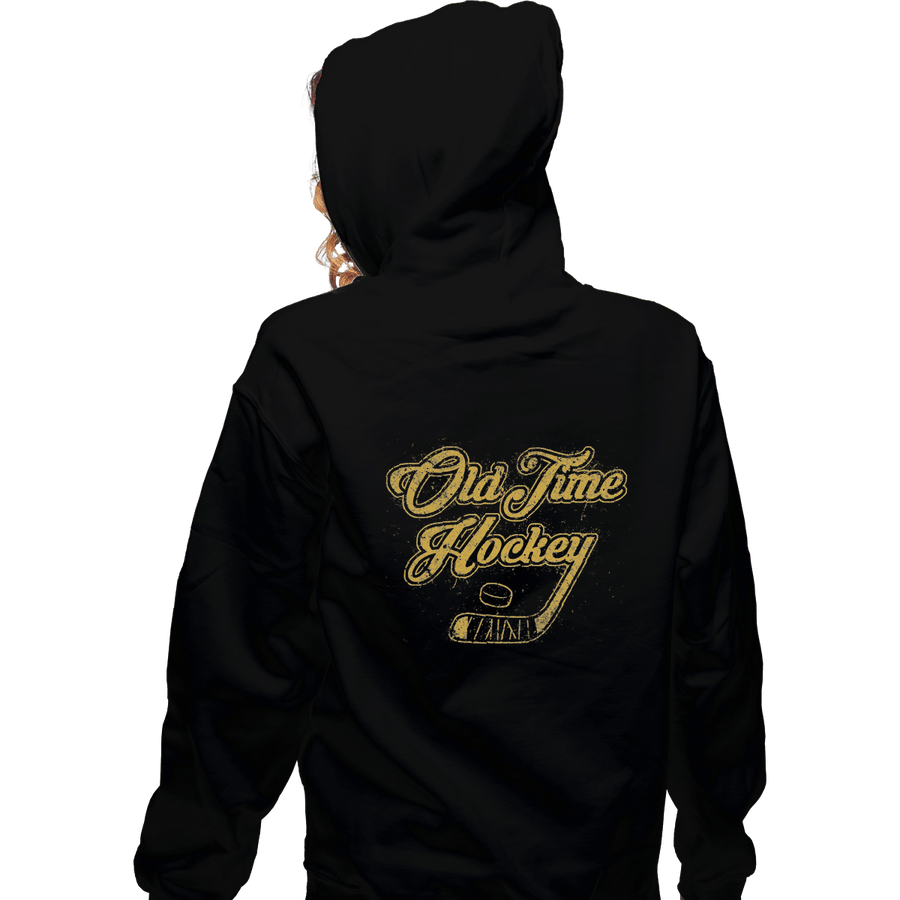 Shirts Zippered Hoodies, Unisex / Small / Black Old Time Hockey