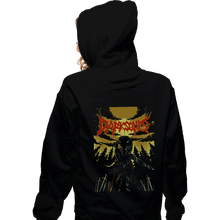 Load image into Gallery viewer, Secret_Shirts Zippered Hoodies, Unisex / Small / Black DarkSouls Metal
