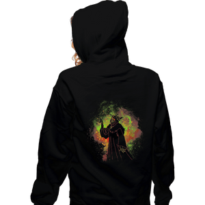 Shirts Zippered Hoodies, Unisex / Small / Black Horned King Art