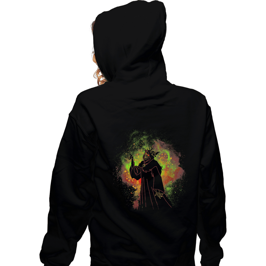 Shirts Zippered Hoodies, Unisex / Small / Black Horned King Art