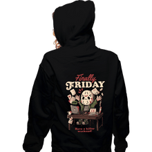 Load image into Gallery viewer, Daily_Deal_Shirts Zippered Hoodies, Unisex / Small / Black Finally Friday
