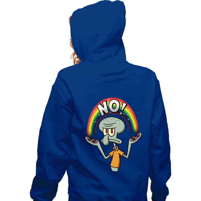 Daily_Deal_Shirts Zippered Hoodies, Unisex / Small / Royal Blue No!