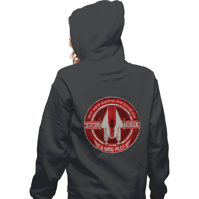 Shirts Zippered Hoodies, Unisex / Small / Dark Heather A-Wing