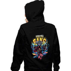 Daily_Deal_Shirts Zippered Hoodies, Unisex / Small / Black Spider Band