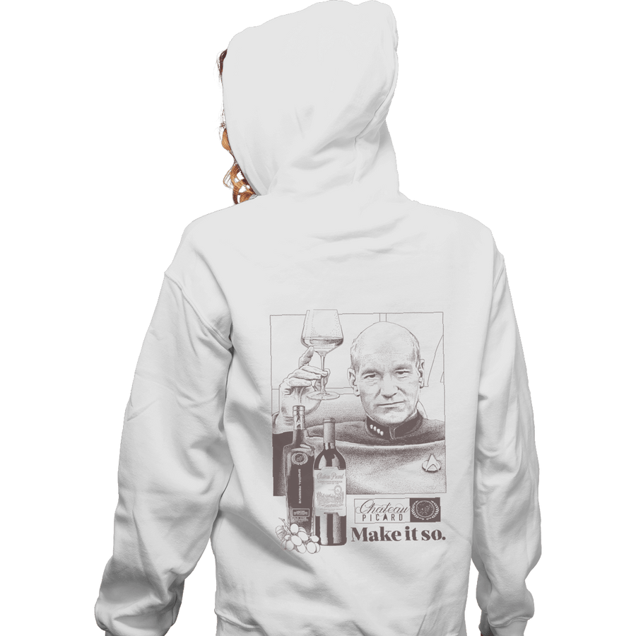 Shirts Pullover Hoodies, Unisex / Small / White Chateau Picard