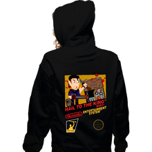 Load image into Gallery viewer, Daily_Deal_Shirts Zippered Hoodies, Unisex / Small / Black Hail To The King
