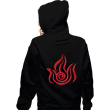 Load image into Gallery viewer, Shirts Zippered Hoodies, Unisex / Small / Black Fire
