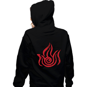 Shirts Zippered Hoodies, Unisex / Small / Black Fire