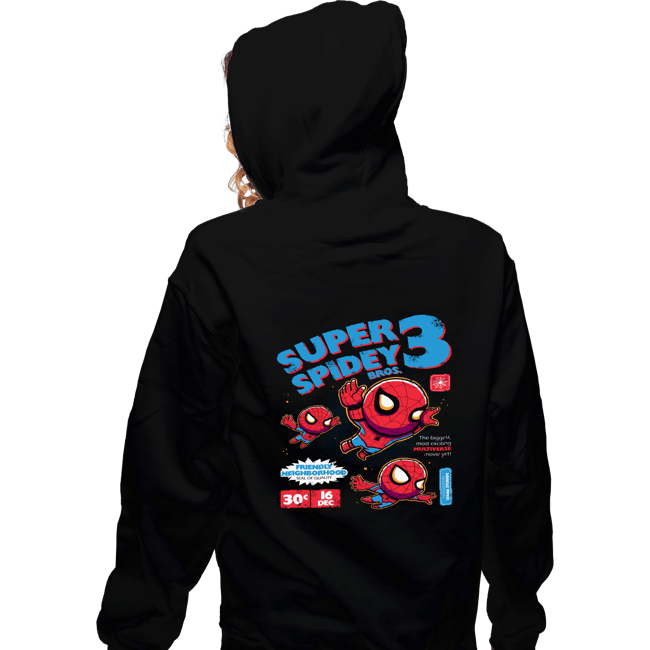 Secret_Shirts Zippered Hoodies, Unisex / Small / Black Super Spider Bros
