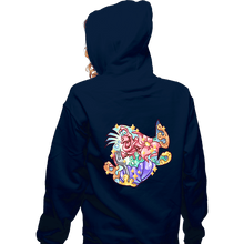 Load image into Gallery viewer, Shirts Zippered Hoodies, Unisex / Small / Navy Magical Silhouettes - Flounder
