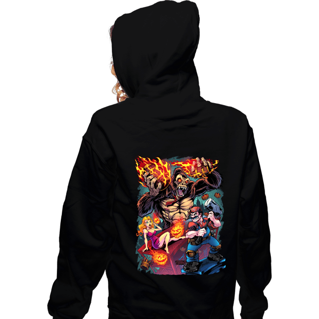 Daily_Deal_Shirts Zippered Hoodies, Unisex / Small / Black Donkey Kong