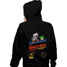 Load image into Gallery viewer, Daily_Deal_Shirts Zippered Hoodies, Unisex / Small / Black Super Mando Bros
