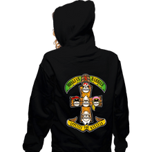 Load image into Gallery viewer, Secret_Shirts Zippered Hoodies, Unisex / Small / Black Appetite For Bananas
