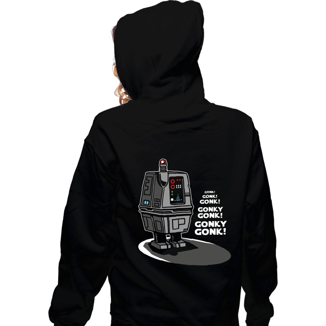 Daily_Deal_Shirts Zippered Hoodies, Unisex / Small / Black Gonk!