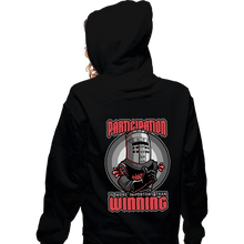 Load image into Gallery viewer, Secret_Shirts Zippered Hoodies, Unisex / Small / Black The Participation Knight
