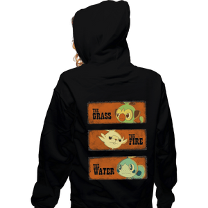 Shirts Zippered Hoodies, Unisex / Small / Black The Grass, The Fire, And The Water