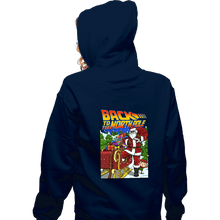 Load image into Gallery viewer, Secret_Shirts Zippered Hoodies, Unisex / Small / Navy Back To The North Poll
