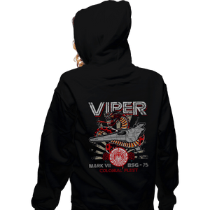 Shirts Zippered Hoodies, Unisex / Small / Black Viper Mark VII