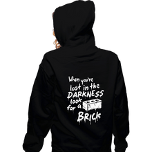 Load image into Gallery viewer, Secret_Shirts Zippered Hoodies, Unisex / Small / Black Look For A Brick
