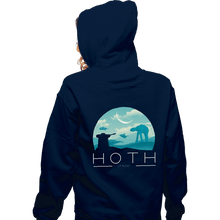 Load image into Gallery viewer, Shirts Zippered Hoodies, Unisex / Small / Navy Hoth Icy Planet
