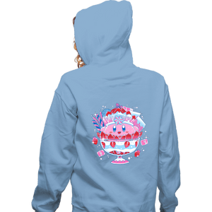 Shirts Zippered Hoodies, Unisex / Small / Royal Blue Pink Parfait