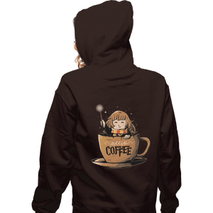 Shirts Zippered Hoodies, Unisex / Small / Dark Chocolate Accio Coffee