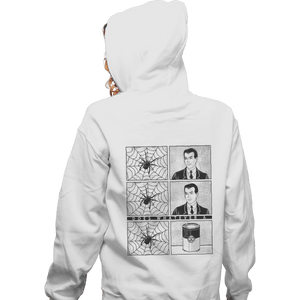 Shirts Zippered Hoodies, Unisex / Small / White Whatever a Spider Can