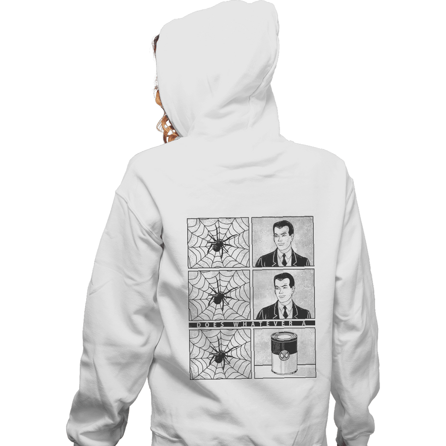 Shirts Zippered Hoodies, Unisex / Small / White Whatever a Spider Can