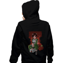 Load image into Gallery viewer, Secret_Shirts Zippered Hoodies, Unisex / Small / Black Rebecca Chambers
