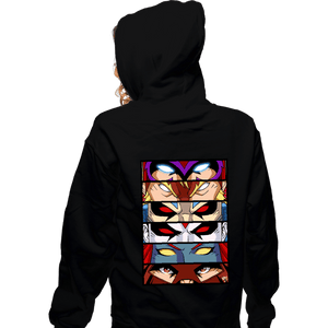 Shirts Zippered Hoodies, Unisex / Small / Black Evil Mutant Eyes