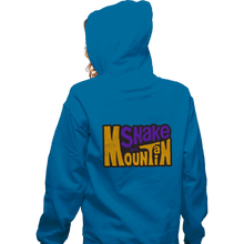Load image into Gallery viewer, Daily_Deal_Shirts Zippered Hoodies, Unisex / Small / Royal Blue Snake Mountain
