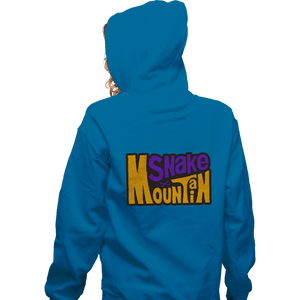 Daily_Deal_Shirts Zippered Hoodies, Unisex / Small / Royal Blue Snake Mountain
