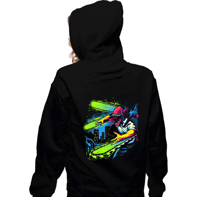 Daily_Deal_Shirts Zippered Hoodies, Unisex / Small / Black Chain Of Filth