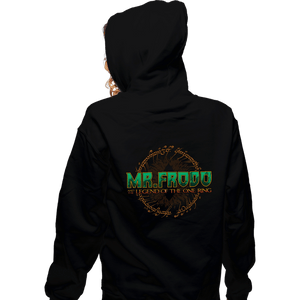 Shirts Zippered Hoodies, Unisex / Small / Black Mr. Frodo