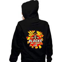 Load image into Gallery viewer, Secret_Shirts Zippered Hoodies, Unisex / Small / Black Big Blocks
