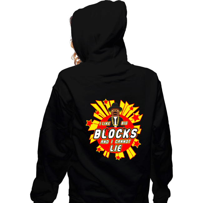 Secret_Shirts Zippered Hoodies, Unisex / Small / Black Big Blocks