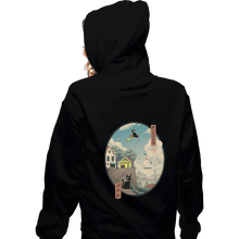 Load image into Gallery viewer, Shirts Pullover Hoodies, Unisex / Small / Black Ukiyo-e Delivery
