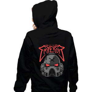 Daily_Deal_Shirts Zippered Hoodies, Unisex / Small / Black Marine Metal