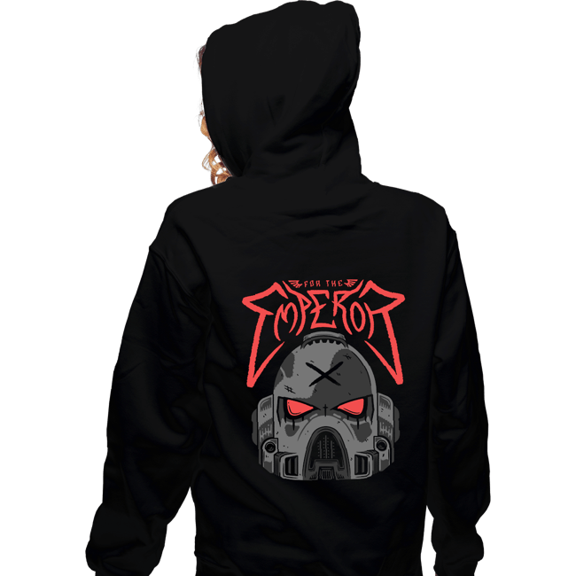 Daily_Deal_Shirts Zippered Hoodies, Unisex / Small / Black Marine Metal