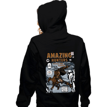 Load image into Gallery viewer, Daily_Deal_Shirts Zippered Hoodies, Unisex / Small / Black Amazing Hunters
