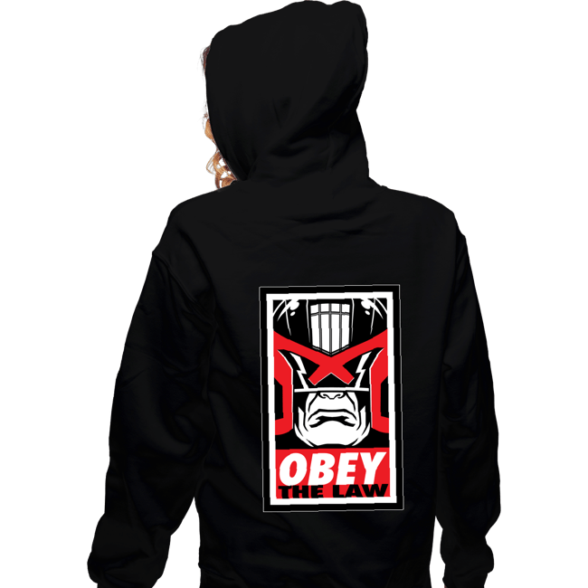 Daily_Deal_Shirts Zippered Hoodies, Unisex / Small / Black Obey The Law