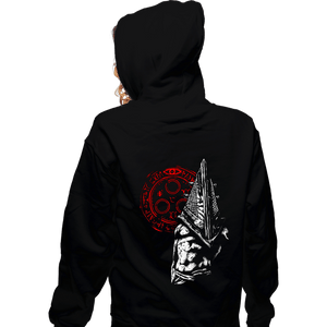 Shirts Zippered Hoodies, Unisex / Small / Black Silent Pyramid Head